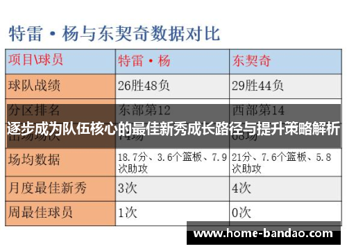 逐步成为队伍核心的最佳新秀成长路径与提升策略解析